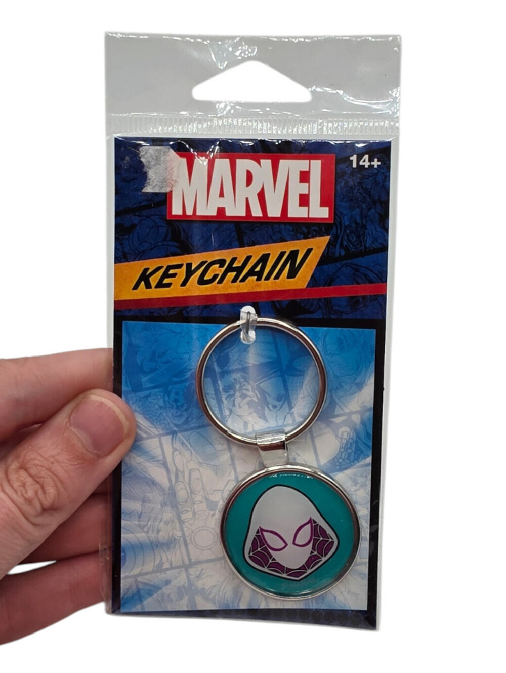 Officially licensed Marvel Spider-Gwen Mask Keychain